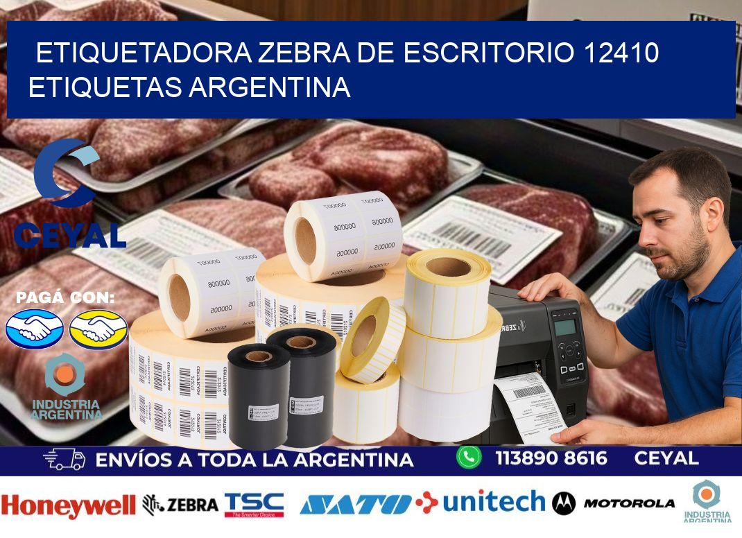 etiquetadora zebra de escritorio 12410 etiquetas argentina