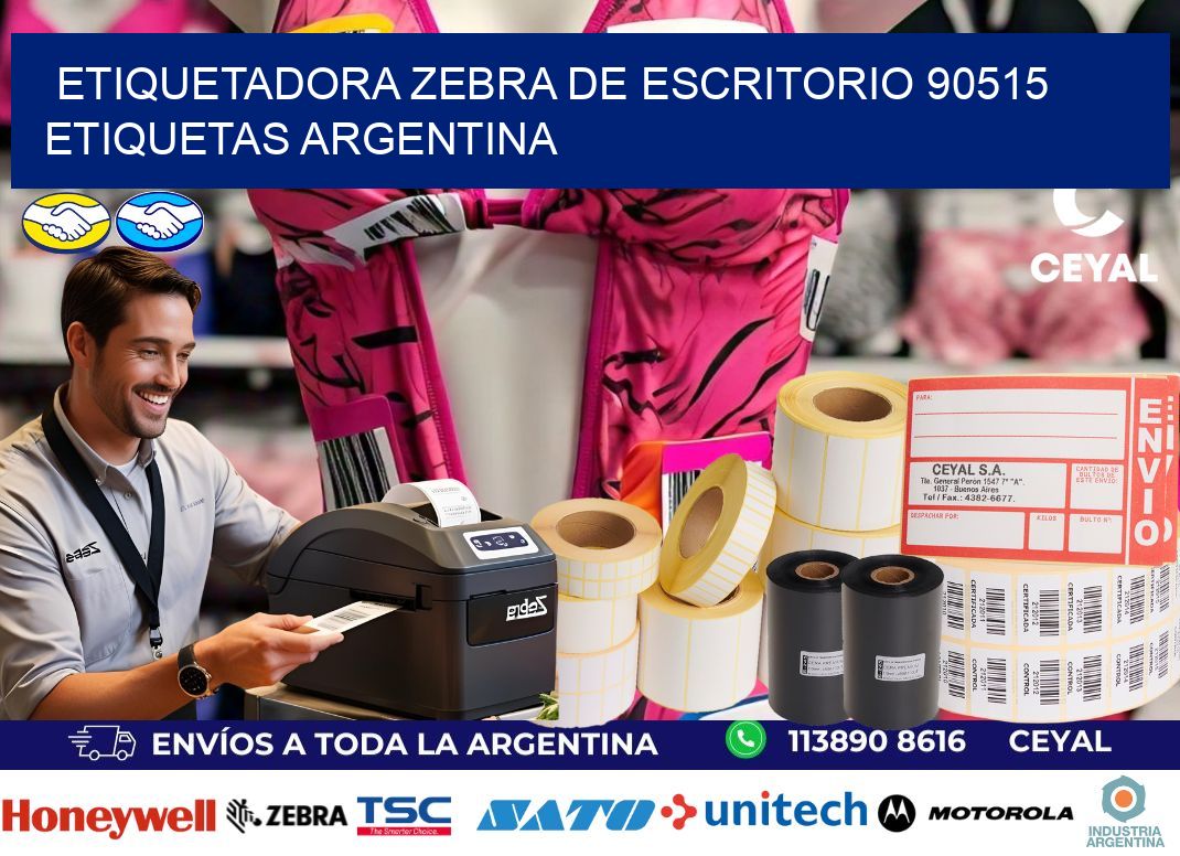etiquetadora zebra de escritorio 90515 etiquetas argentina