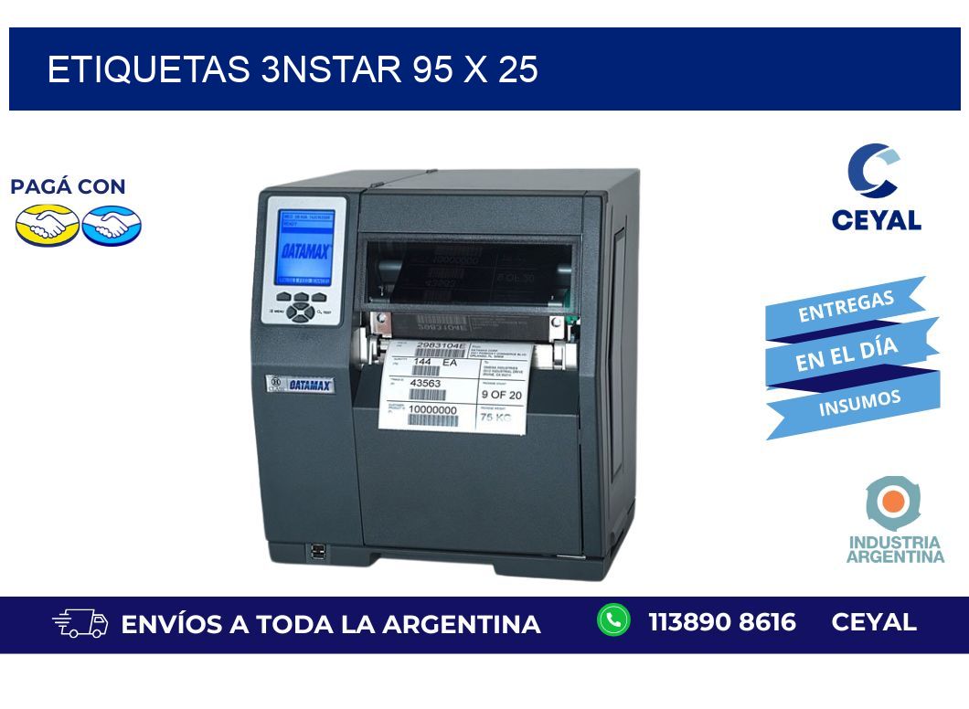 etiquetas 3nstar 95 x 25