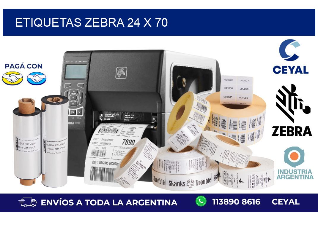 etiquetas zebra 24 x 70