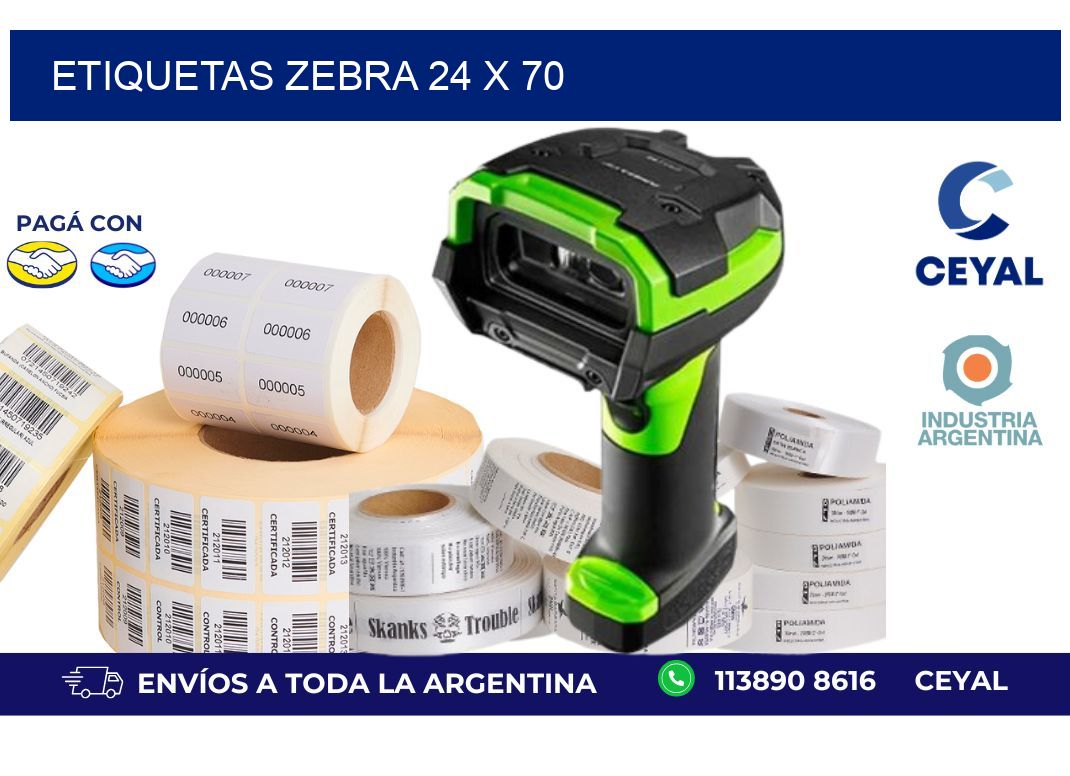 etiquetas zebra 24 x 70