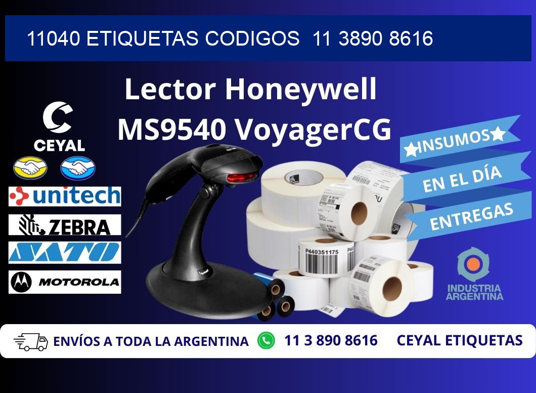 11040 ETIQUETAS CODIGOS  11 3890 8616