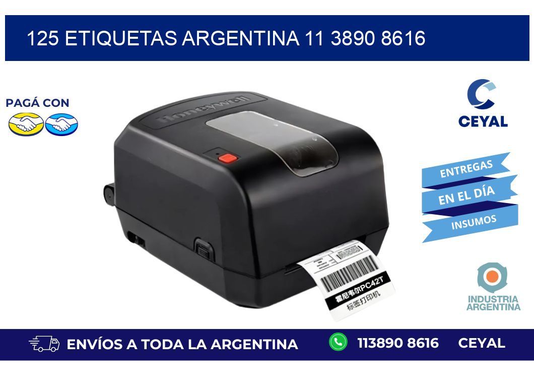 125 ETIQUETAS ARGENTINA 11 3890 8616