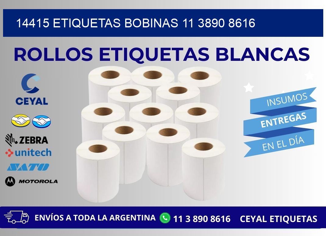14415 ETIQUETAS BOBINAS 11 3890 8616