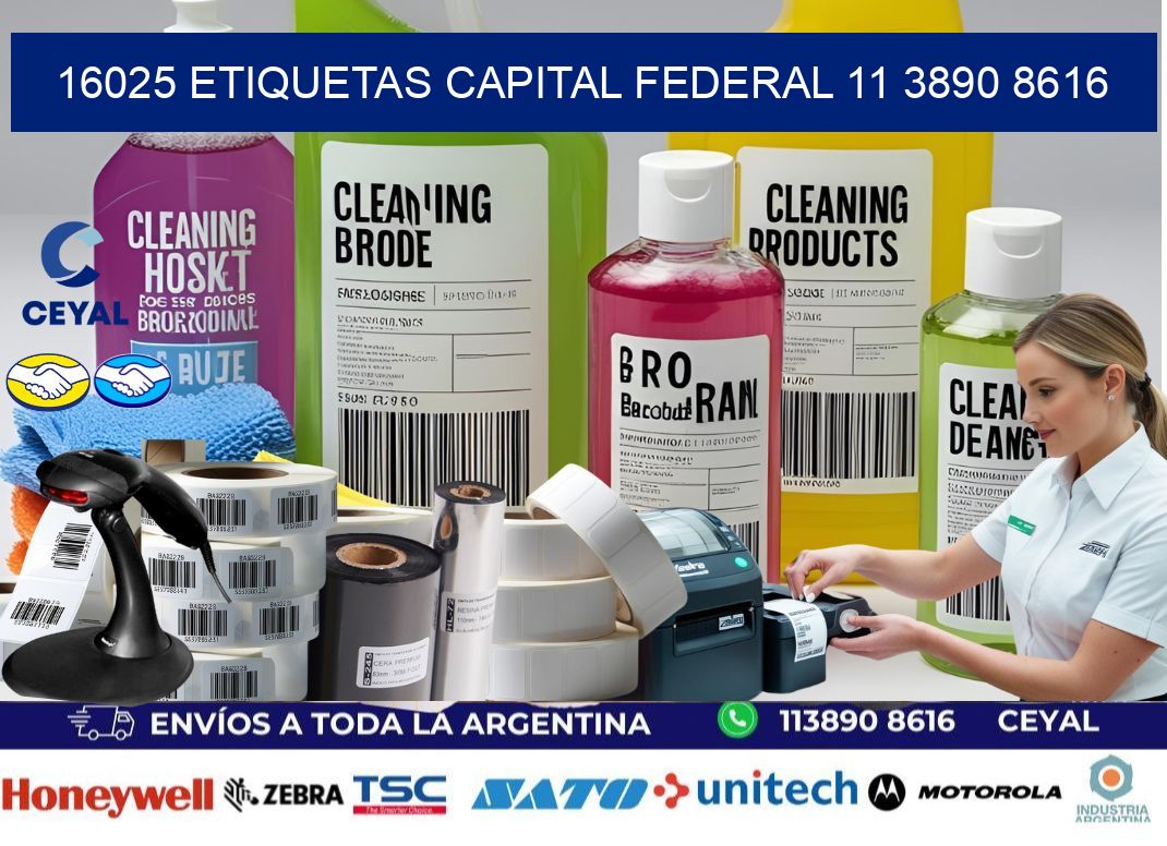 16025 ETIQUETAS CAPITAL FEDERAL 11 3890 8616