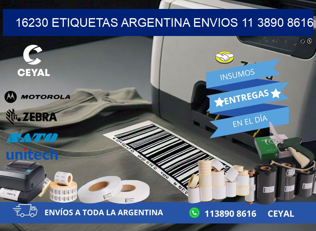 16230 ETIQUETAS ARGENTINA ENVIOS 11 3890 8616