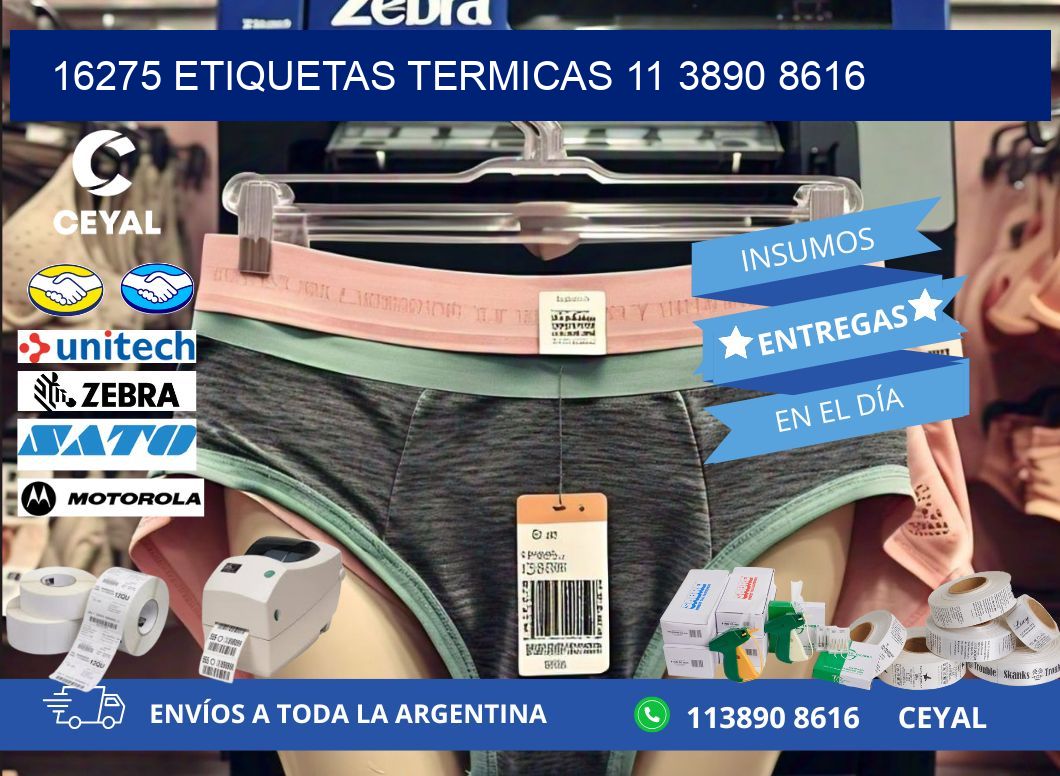 16275 ETIQUETAS TERMICAS 11 3890 8616
