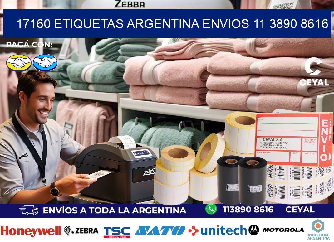 17160 ETIQUETAS ARGENTINA ENVIOS 11 3890 8616