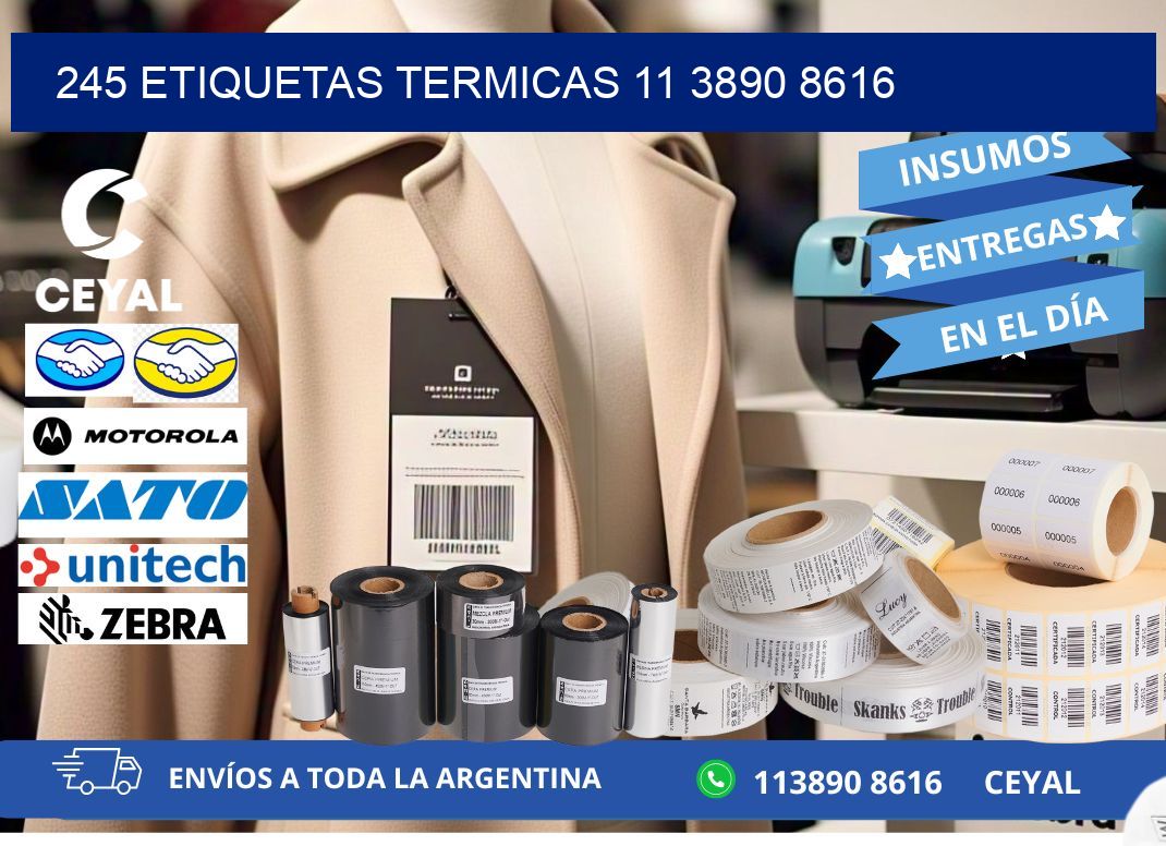 245 ETIQUETAS TERMICAS 11 3890 8616