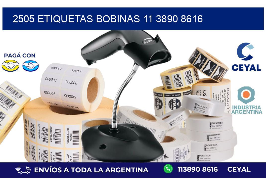 2505 ETIQUETAS BOBINAS 11 3890 8616