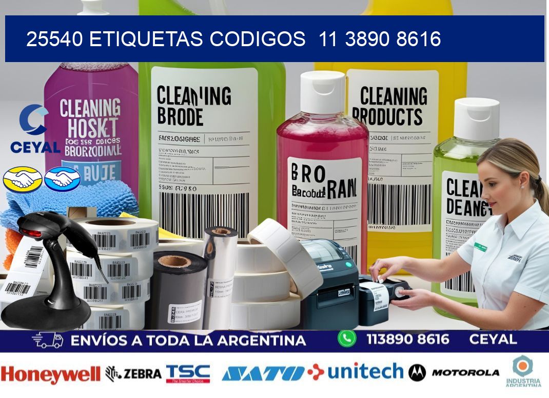 25540 ETIQUETAS CODIGOS  11 3890 8616