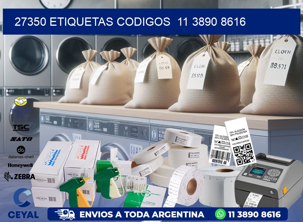 27350 ETIQUETAS CODIGOS  11 3890 8616