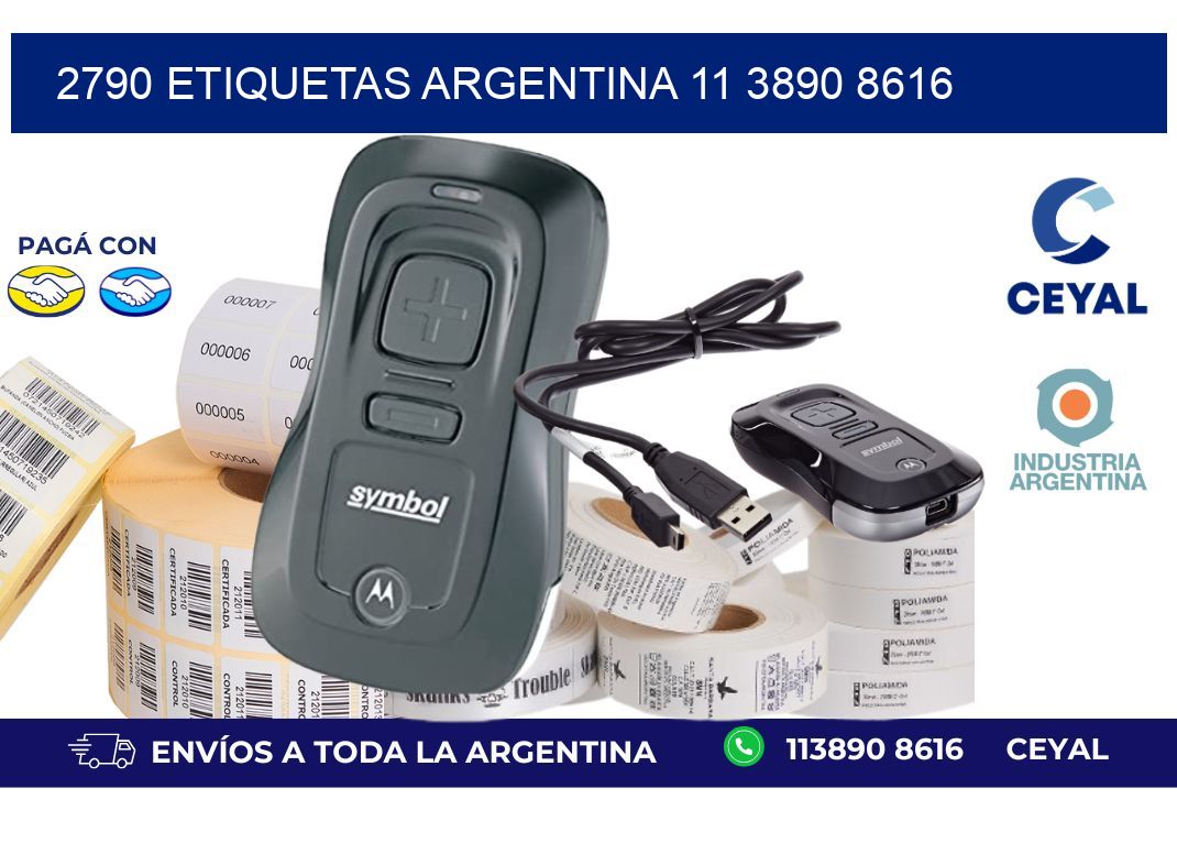 2790 ETIQUETAS ARGENTINA 11 3890 8616