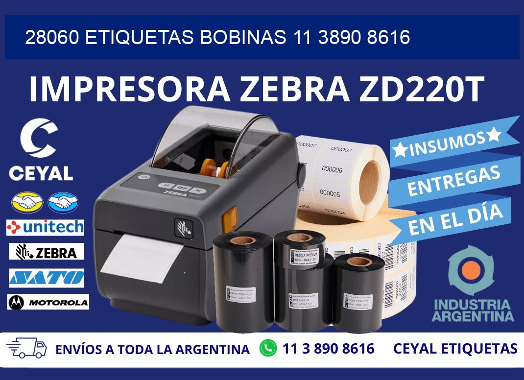 28060 ETIQUETAS BOBINAS 11 3890 8616