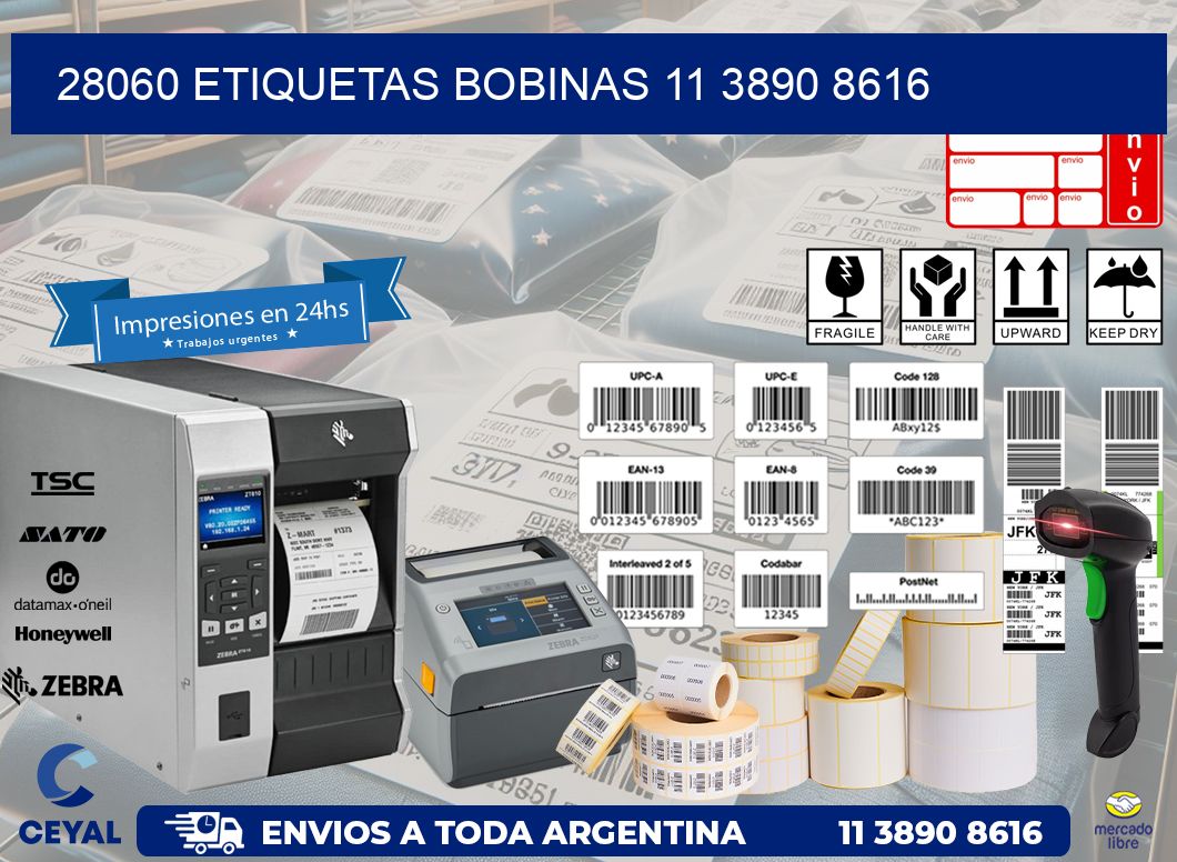 28060 ETIQUETAS BOBINAS 11 3890 8616