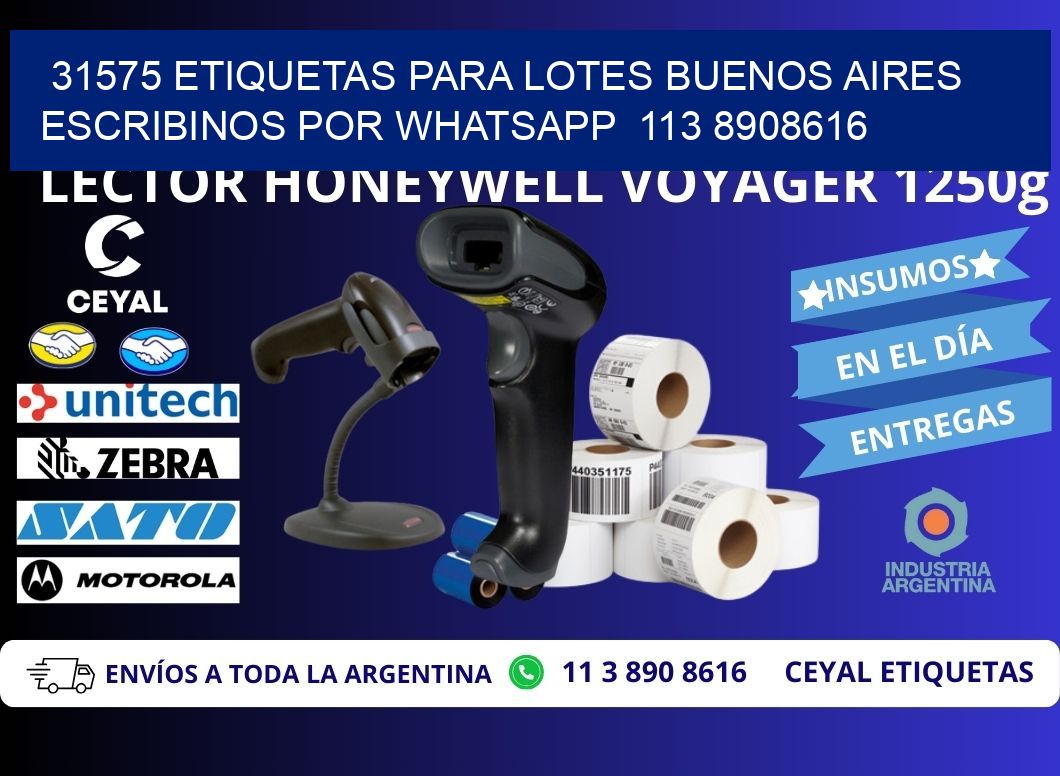 31575 ETIQUETAS PARA LOTES BUENOS AIRES ESCRIBINOS POR WHATSAPP 113 8908616