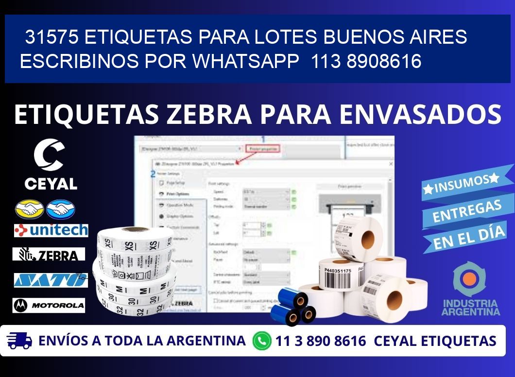 31575 ETIQUETAS PARA LOTES BUENOS AIRES ESCRIBINOS POR WHATSAPP 113 8908616