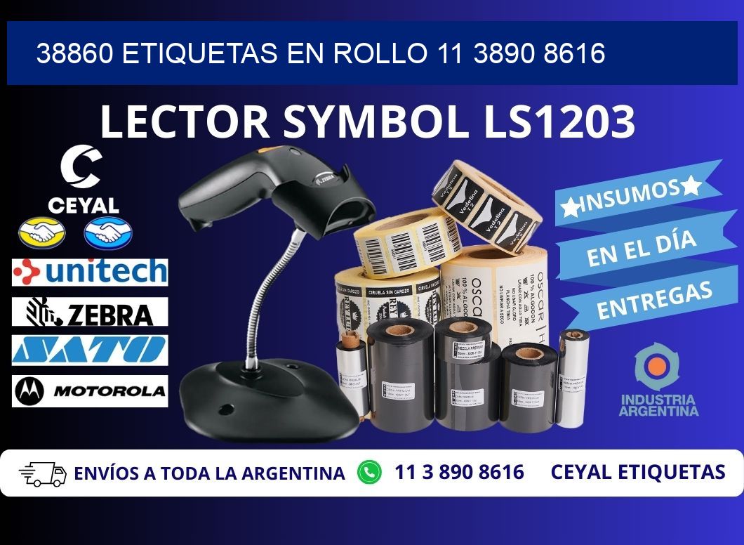 38860 ETIQUETAS EN ROLLO 11 3890 8616