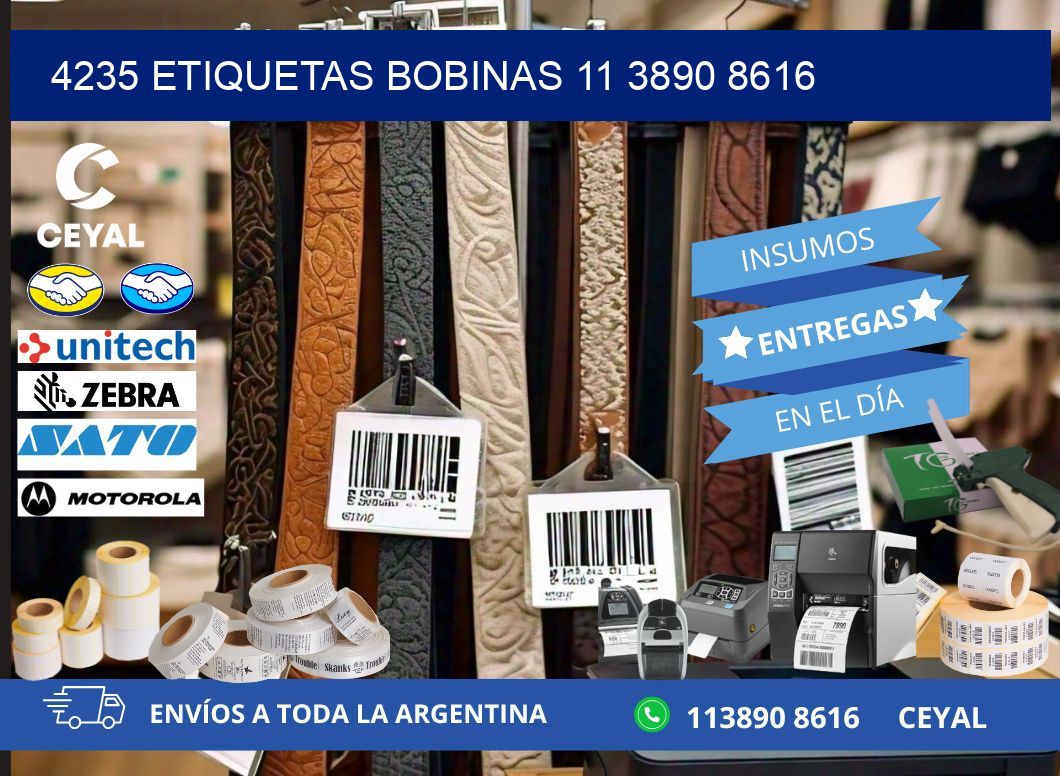 4235 ETIQUETAS BOBINAS 11 3890 8616