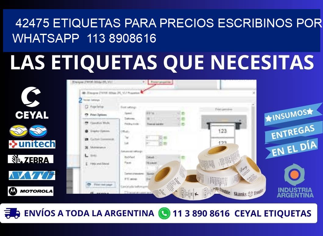 42475 ETIQUETAS PARA PRECIOS ESCRIBINOS POR WHATSAPP 113 8908616