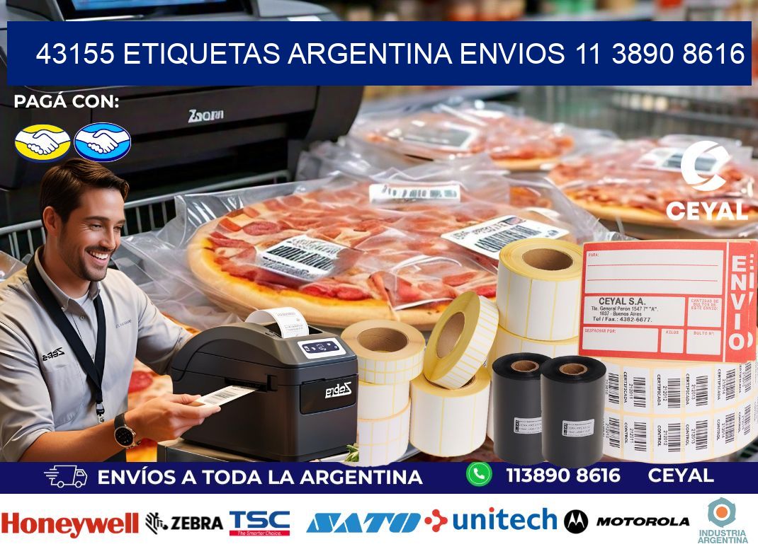 43155 ETIQUETAS ARGENTINA ENVIOS 11 3890 8616