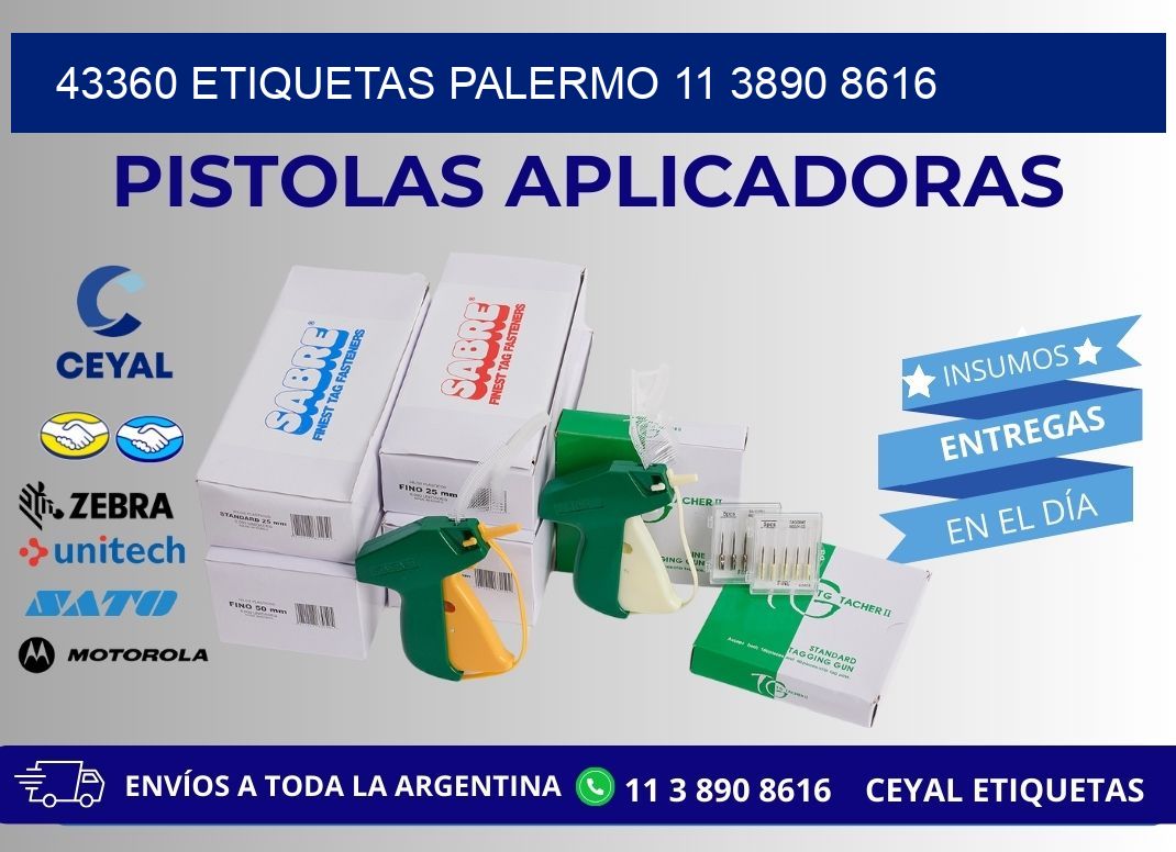 43360 ETIQUETAS PALERMO 11 3890 8616