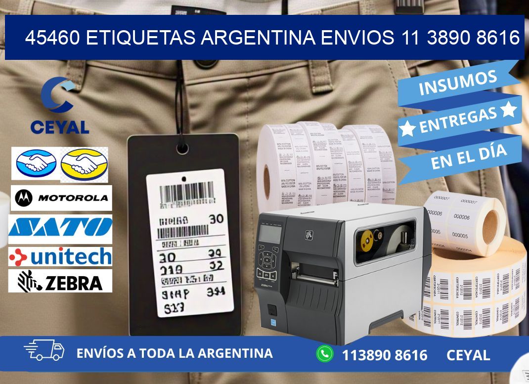 45460 ETIQUETAS ARGENTINA ENVIOS 11 3890 8616