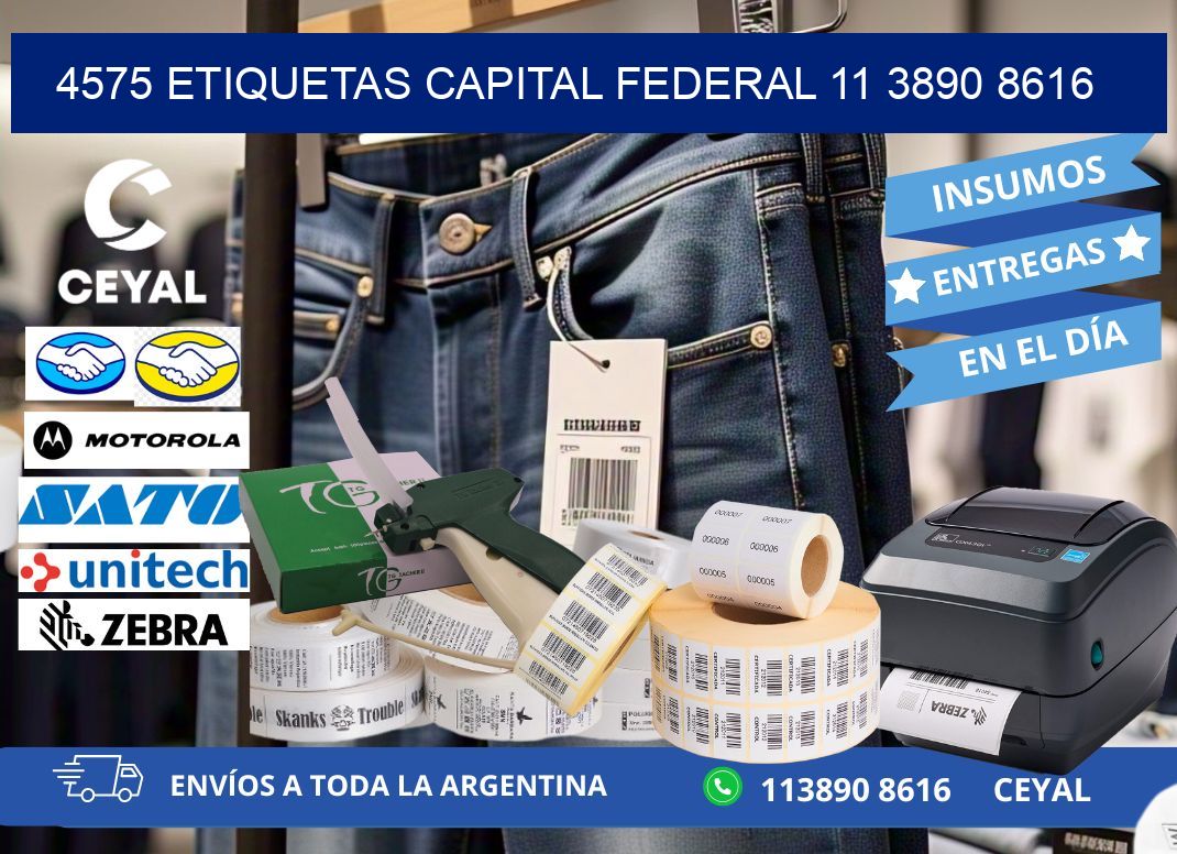 4575 ETIQUETAS CAPITAL FEDERAL 11 3890 8616