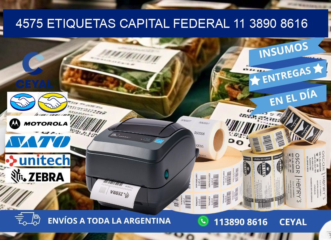 4575 ETIQUETAS CAPITAL FEDERAL 11 3890 8616