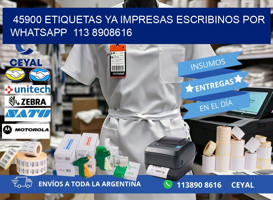 45900 ETIQUETAS YA IMPRESAS ESCRIBINOS POR WHATSAPP  113 8908616