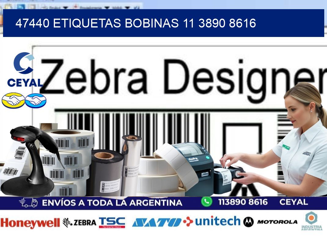 47440 ETIQUETAS BOBINAS 11 3890 8616