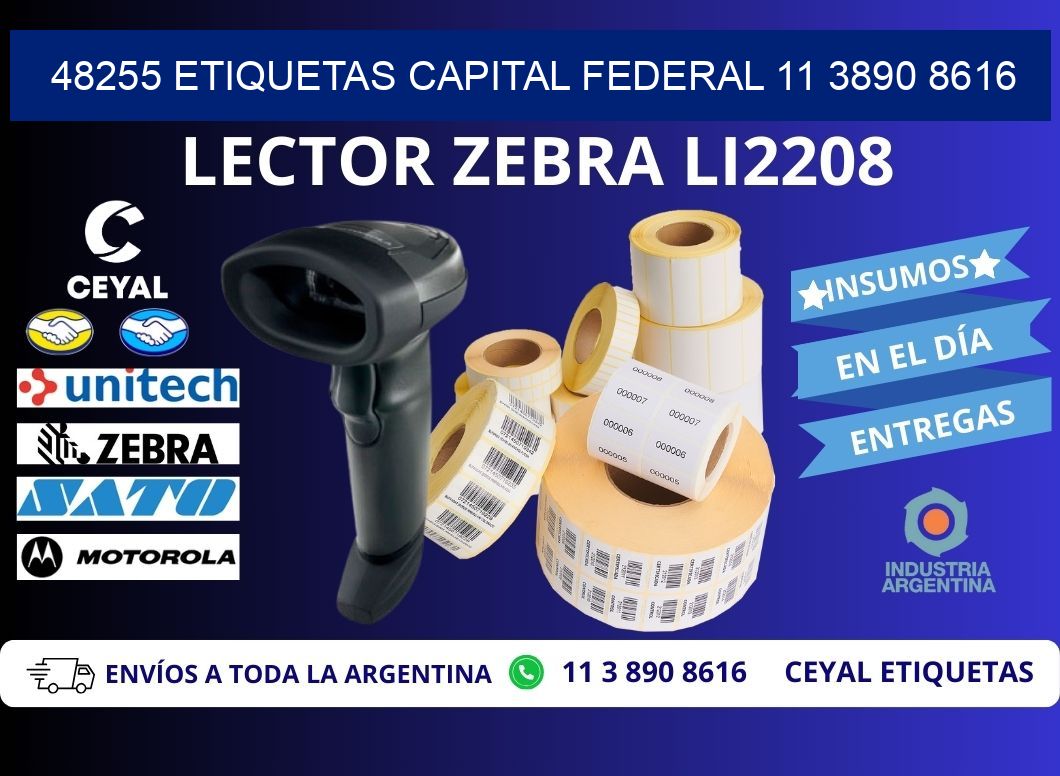 48255 ETIQUETAS CAPITAL FEDERAL 11 3890 8616