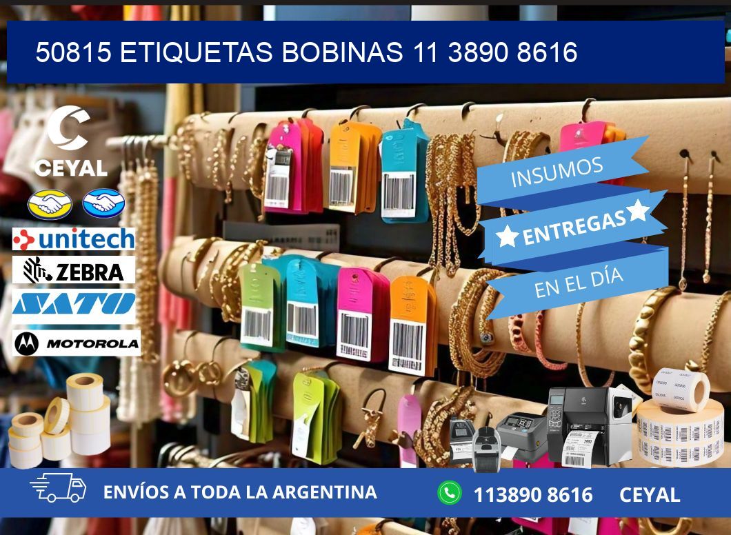 50815 ETIQUETAS BOBINAS 11 3890 8616