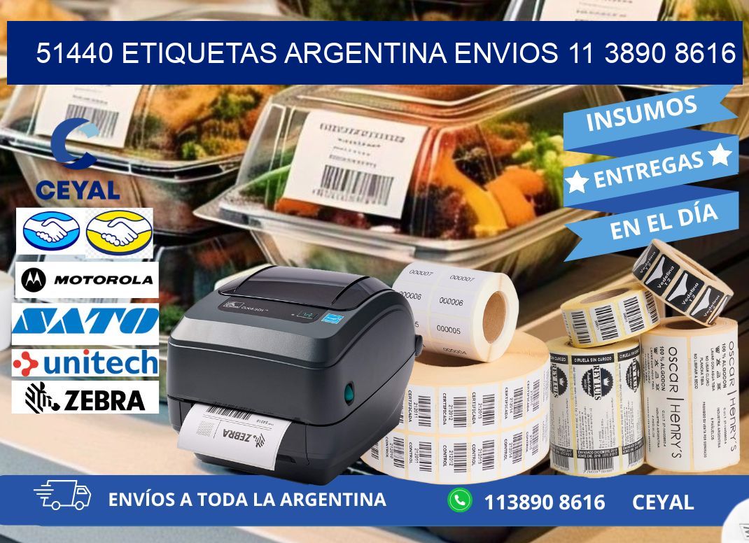 51440 ETIQUETAS ARGENTINA ENVIOS 11 3890 8616