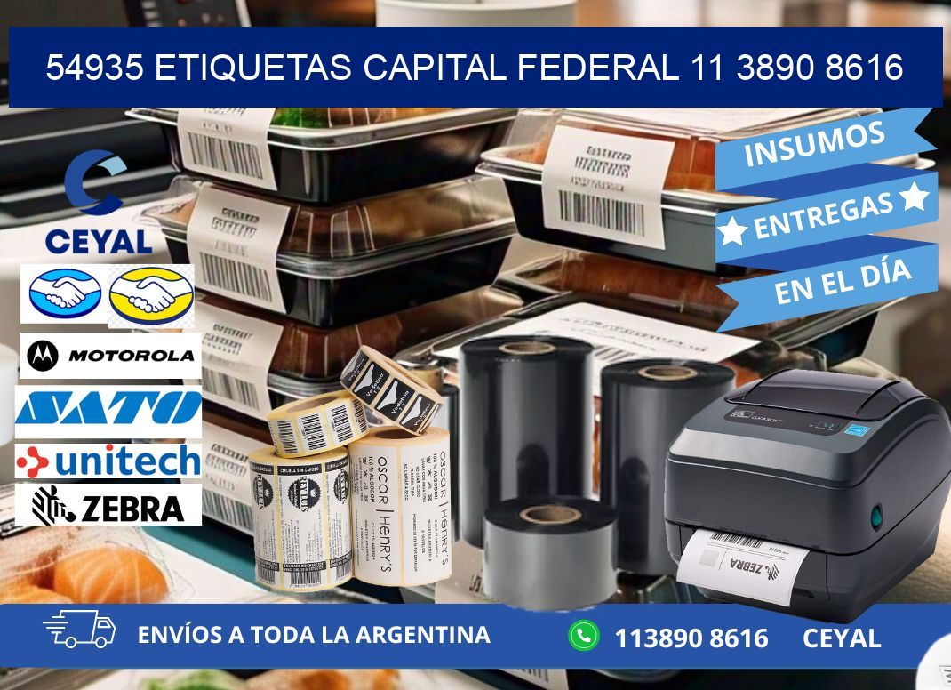 54935 ETIQUETAS CAPITAL FEDERAL 11 3890 8616
