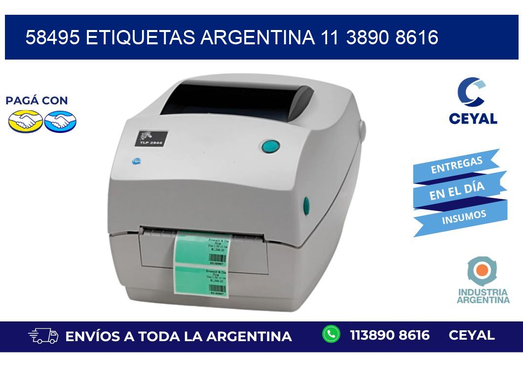 58495 ETIQUETAS ARGENTINA 11 3890 8616