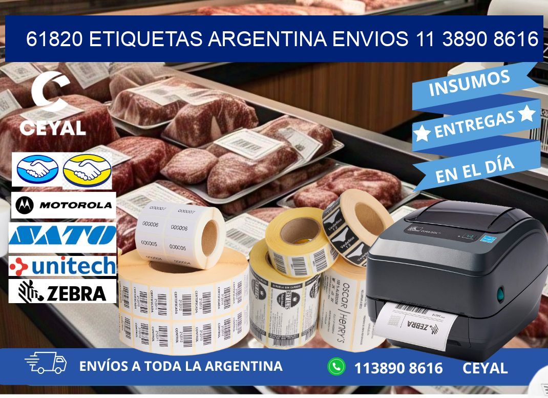 61820 ETIQUETAS ARGENTINA ENVIOS 11 3890 8616