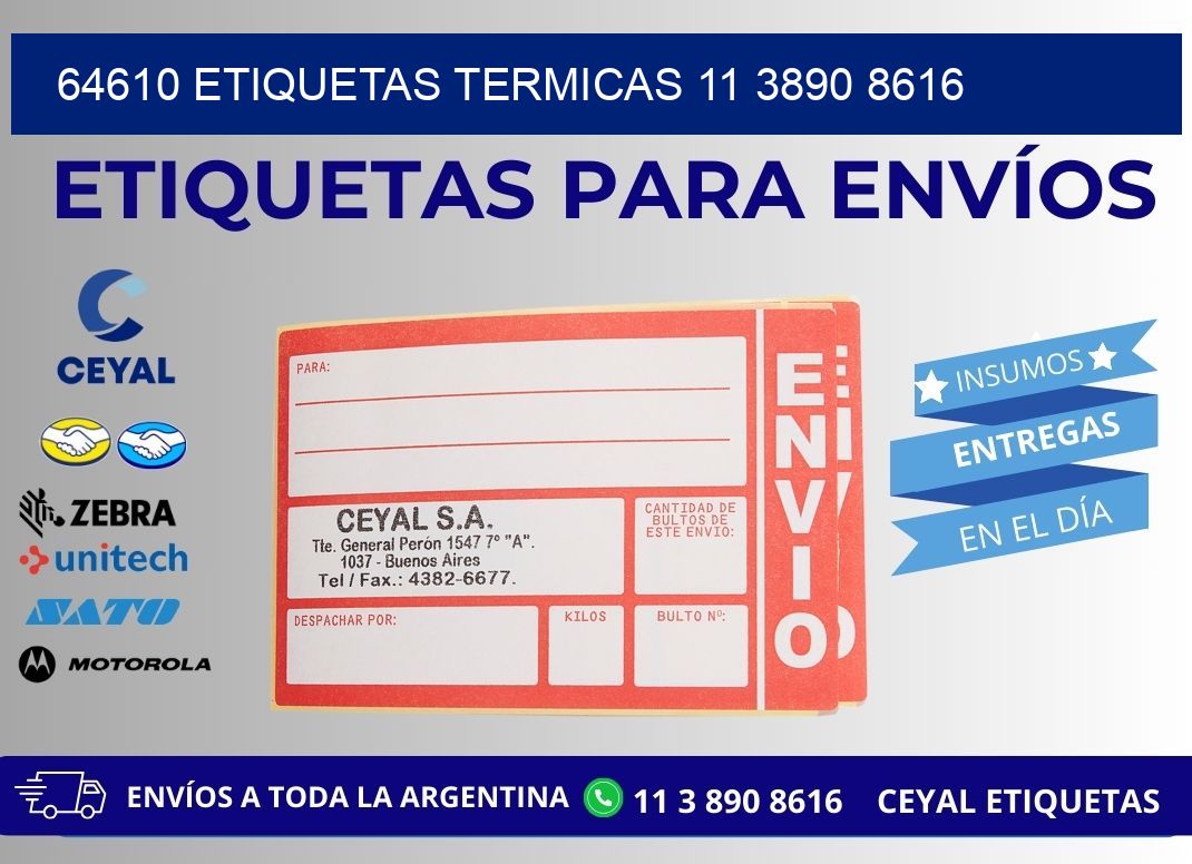 64610 ETIQUETAS TERMICAS 11 3890 8616