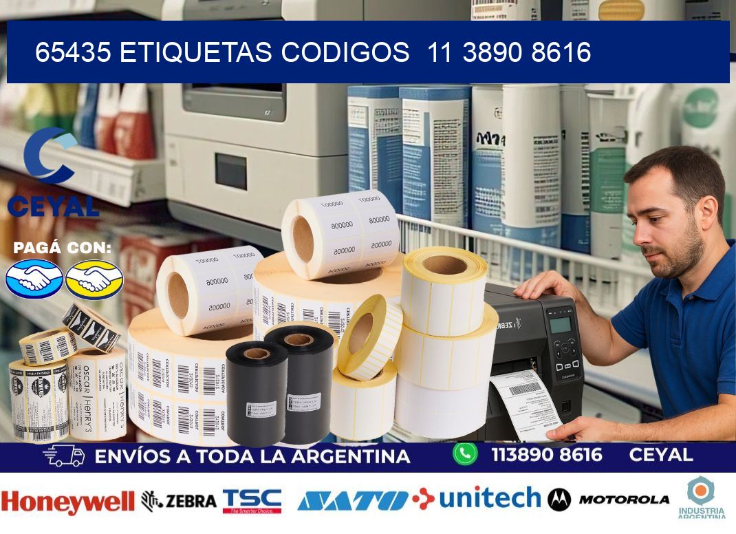 65435 ETIQUETAS CODIGOS  11 3890 8616