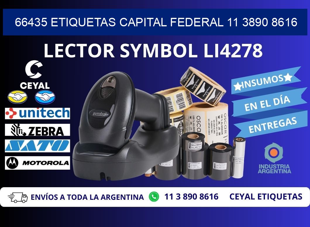 66435 ETIQUETAS CAPITAL FEDERAL 11 3890 8616