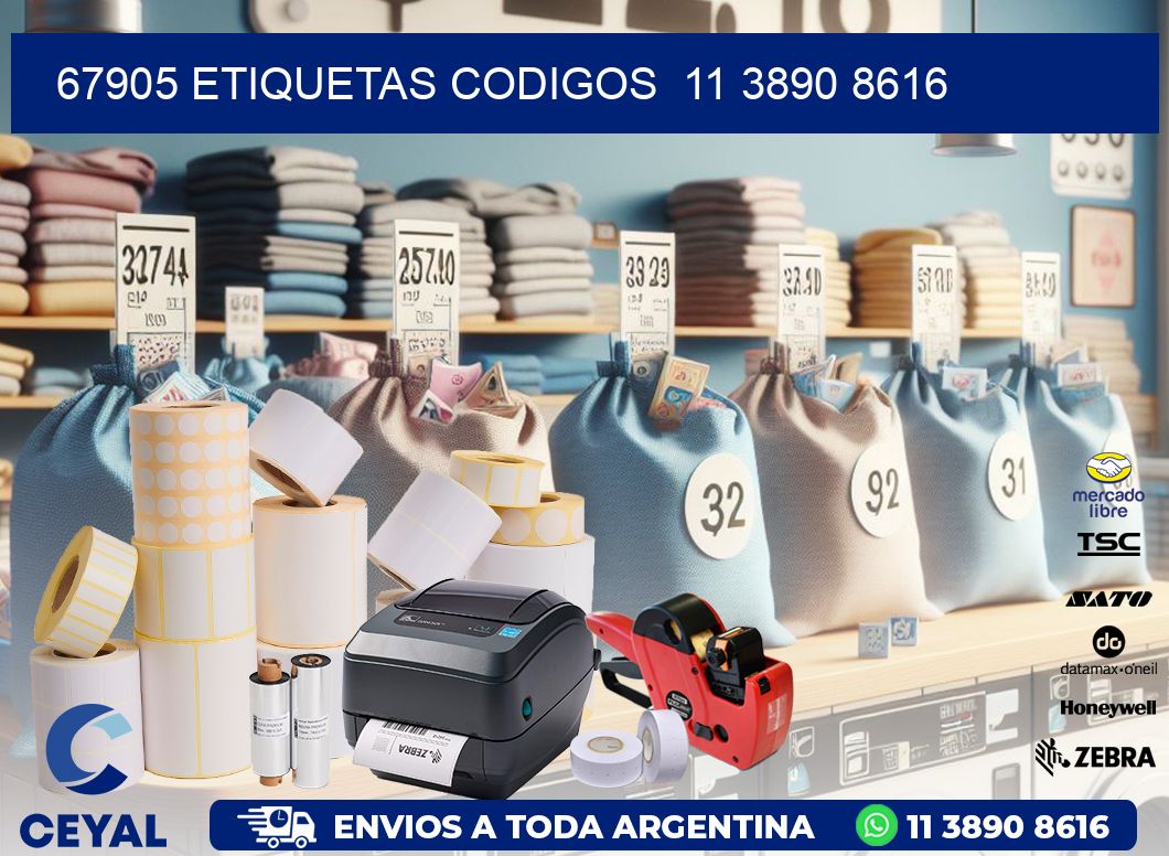 67905 ETIQUETAS CODIGOS 11 3890 8616