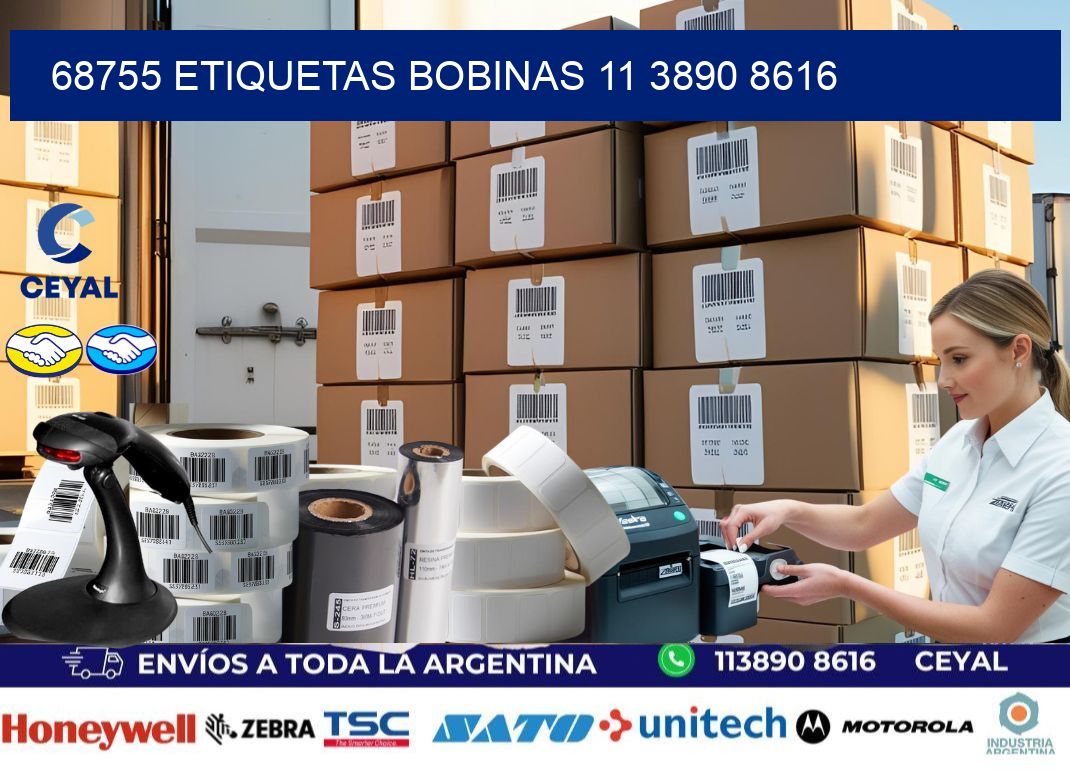 68755 ETIQUETAS BOBINAS 11 3890 8616