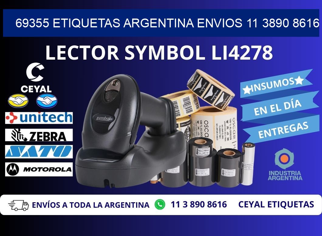 69355 ETIQUETAS ARGENTINA ENVIOS 11 3890 8616