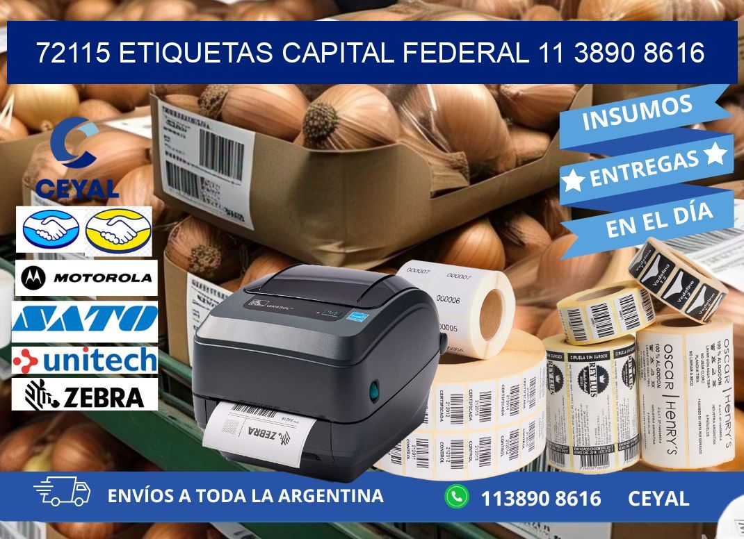 72115 ETIQUETAS CAPITAL FEDERAL 11 3890 8616