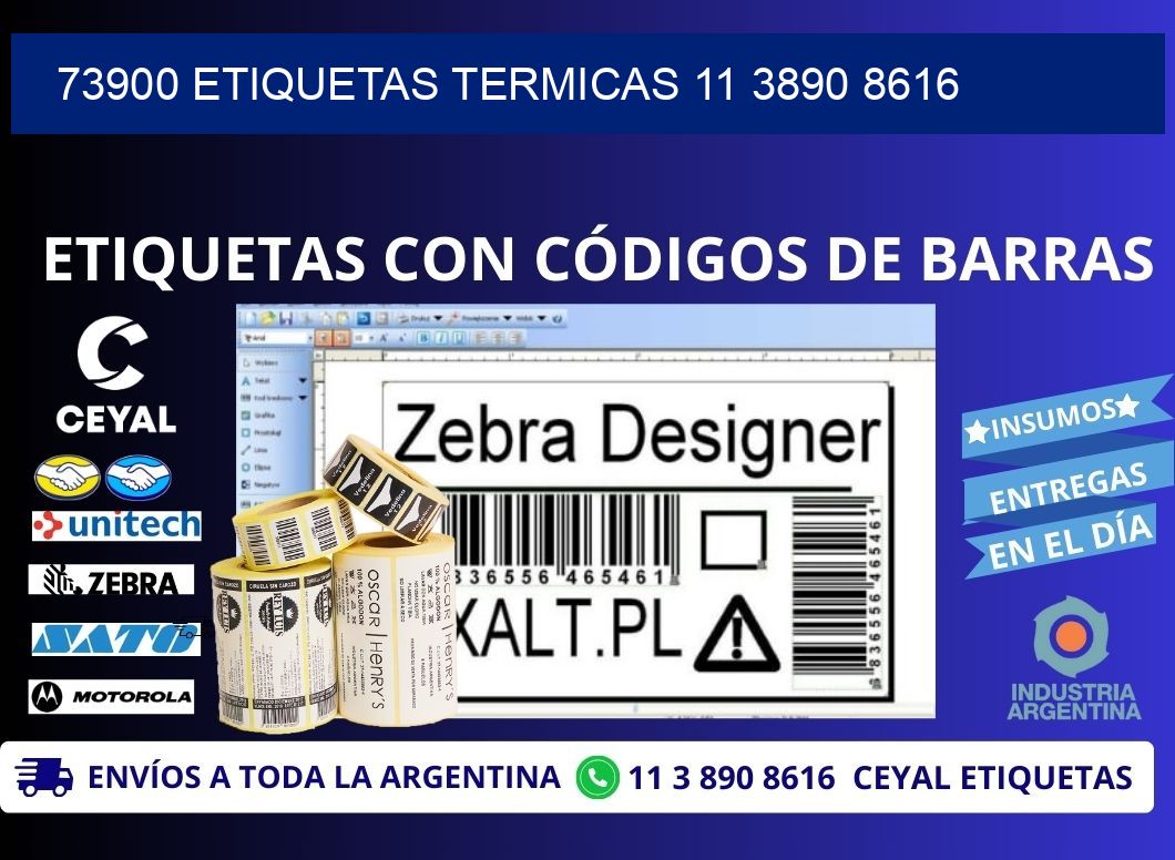 73900 ETIQUETAS TERMICAS 11 3890 8616