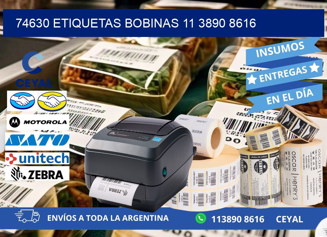 74630 ETIQUETAS BOBINAS 11 3890 8616