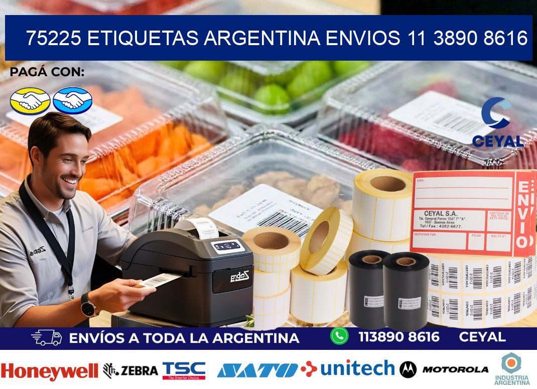 75225 ETIQUETAS ARGENTINA ENVIOS 11 3890 8616