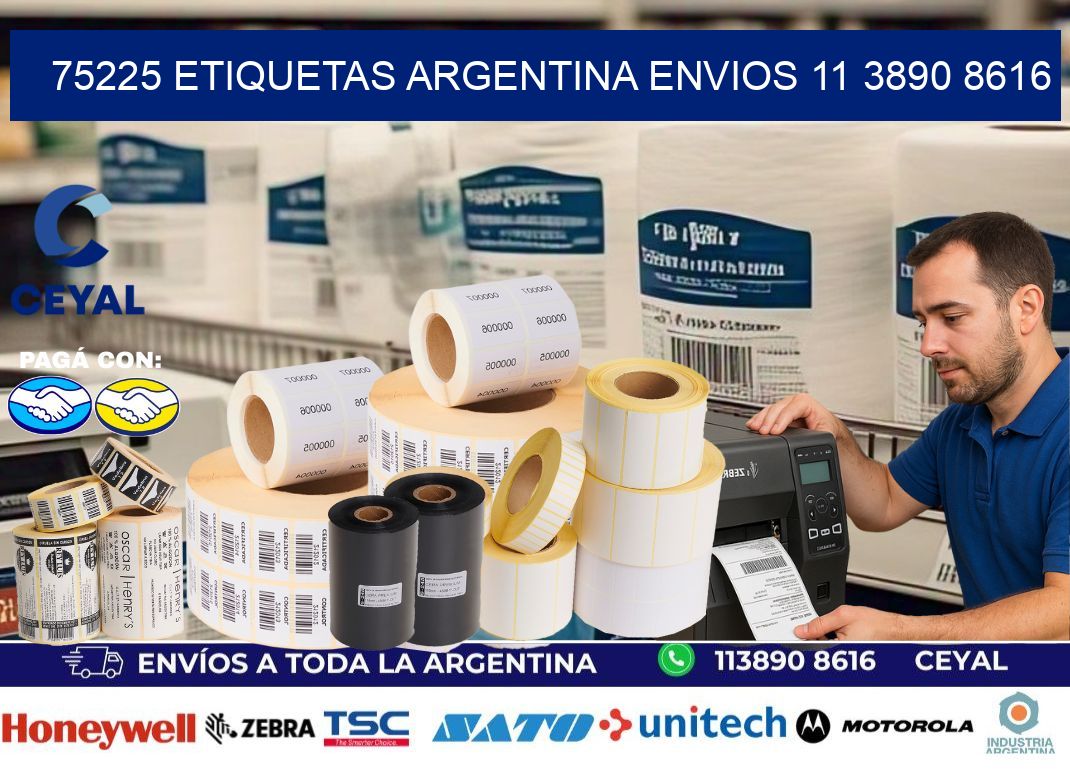 75225 ETIQUETAS ARGENTINA ENVIOS 11 3890 8616