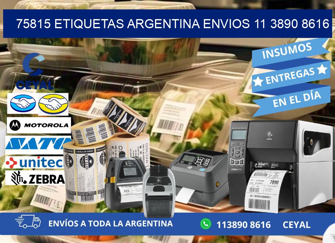 75815 ETIQUETAS ARGENTINA ENVIOS 11 3890 8616