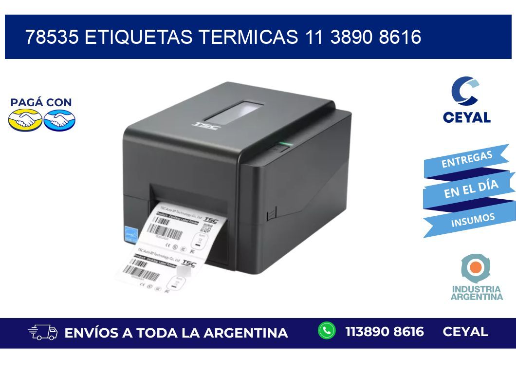 78535 ETIQUETAS TERMICAS 11 3890 8616